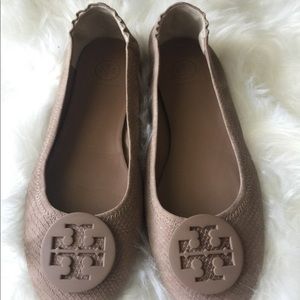 Taupe Tory Burch Flats